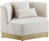 Meridian Furniture - Marquis Velvet Chair In Cream - 600Cream-C