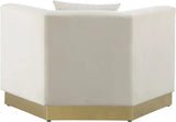 Meridian Furniture - Marquis Velvet Chair In Cream - 600Cream-C