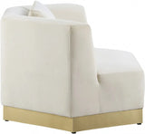 Meridian Furniture - Marquis Velvet Chair In Cream - 600Cream-C