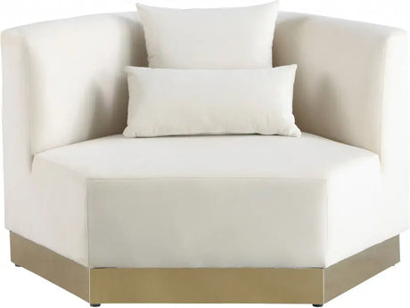 Meridian Furniture - Marquis Velvet Chair In Cream - 600Cream-C