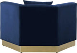 Meridian Furniture - Marquis Velvet Chair In Navy - 600Navy-C