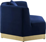 Meridian Furniture - Marquis Velvet Chair In Navy - 600Navy-C
