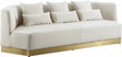 Marquis Velvet Sofa In Cream - 600Cream-S | Meridian