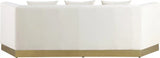 Meridian Furniture - Marquis Velvet Sofa In Cream - 600Cream-S