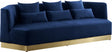 Marquis Velvet Sofa In Navy - 600Navy-S | Meridian