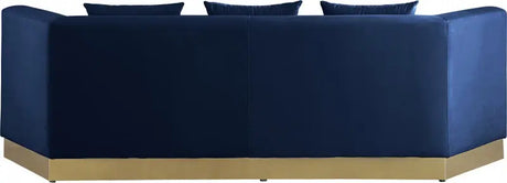 Meridian Furniture - Marquis Velvet Sofa In Navy - 600Navy-S