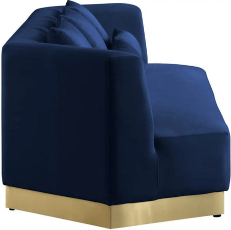 Meridian Furniture - Marquis Velvet Sofa In Navy - 600Navy-S