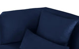 Meridian Furniture - Marquis Velvet Sofa In Navy - 600Navy-S