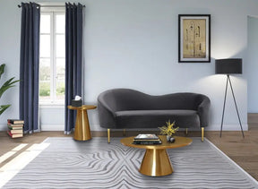 Martini 3 Piece Occasional Table Set In Brushed Gold - 239-3Set | Meridian - sold by Home Elegance USA