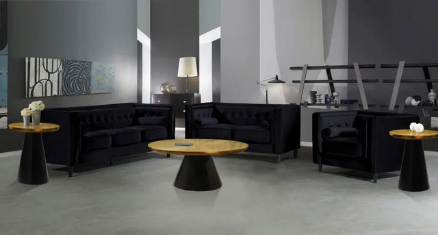 Meridian Furniture - Martini 3 Piece Occasional Table Set In Matte Black - 240-3Set