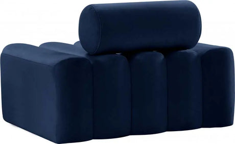 Meridian Furniture - Melody Velvet Chair In Navy - 647Navy-C