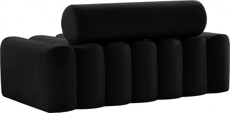 Meridian Furniture - Melody Velvet Loveseat In Black - 647Black-L