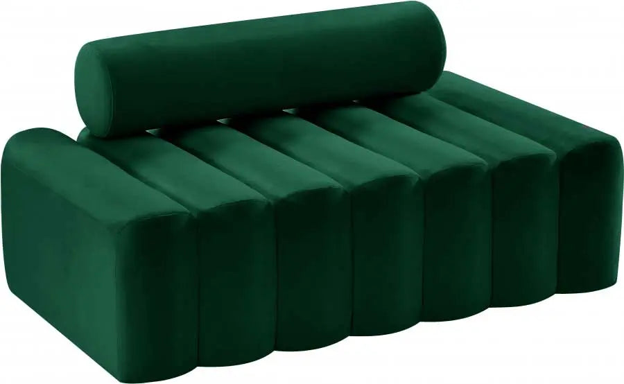 Meridian Furniture - Melody Velvet Loveseat In Green - 647Green-L