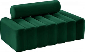 Melody Velvet Loveseat In Green - 647Green-L | Meridian