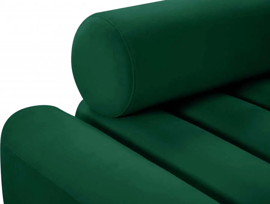 Meridian Furniture - Melody Velvet Loveseat In Green - 647Green-L