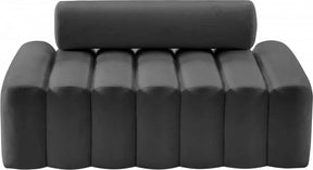 Melody Velvet Loveseat In Grey - 647Grey-L | Meridian
