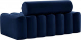 Meridian Furniture - Melody Velvet Loveseat In Navy - 647Navy-L