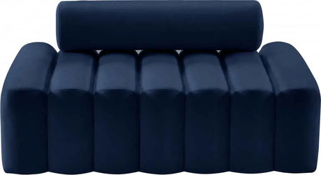 Meridian Furniture - Melody Velvet Loveseat In Navy - 647Navy-L