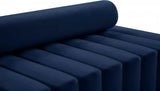 Meridian Furniture - Melody Velvet Loveseat In Navy - 647Navy-L