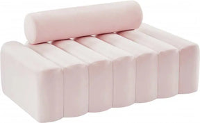Melody Velvet Loveseat In Pink - 647Pink-L | Meridian