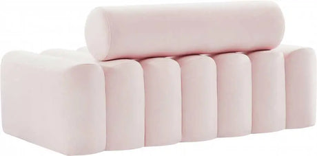 Meridian Furniture - Melody Velvet Loveseat In Pink - 647Pink-L