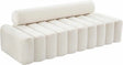 Melody Velvet Sofa In Cream - 647Cream-S | Meridian