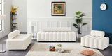 Meridian Furniture - Melody Velvet Sofa In Cream - 647Cream-S