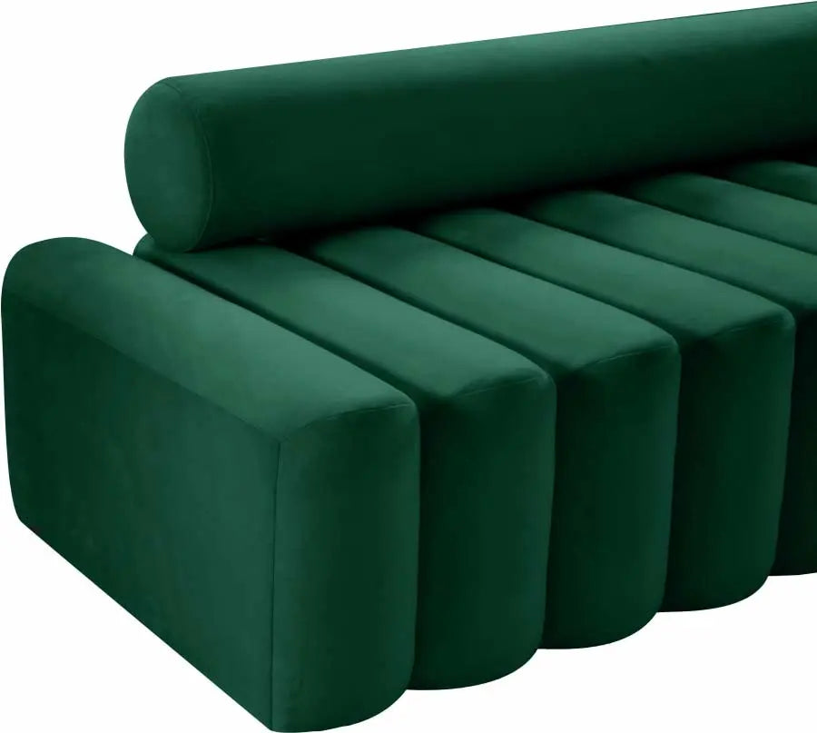 Meridian Furniture - Melody Velvet Sofa In Green - 647Green-S