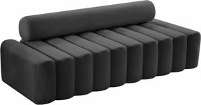 Melody Velvet Sofa In Grey - 647Grey-S | Meridian