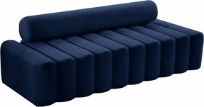 Melody Velvet Sofa In Navy - 647Navy-S | Meridian