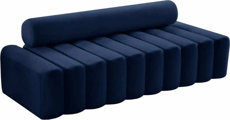 Meridian Furniture - Melody Velvet Sofa In Navy - 647Navy-S