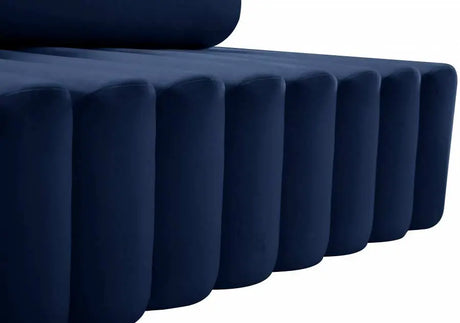 Meridian Furniture - Melody Velvet Sofa In Navy - 647Navy-S