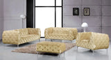 Meridian Furniture - Mercer 3 Piece Living Room Set In Beige - 646Be-S-3Set