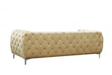 Meridian Furniture - Mercer Velvet Loveseat In Beige - 646Be-L