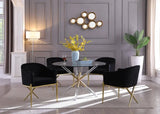 Meridian Furniture - Mercury Dining Table In Acrylic-Gold - 916-T