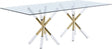 Mercury Dining Table In Acrylic-Gold - 917-T | Meridian