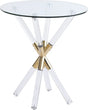 Mercury End Table In Acrylic-Gold - 284-E | Meridian