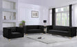 Michelle 3 Piece Living Room Set In Black - 652Black-S-3Set | Meridian