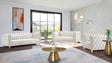 Michelle 3 Piece Living Room Set In Cream - 652Cream-S-3Set | Meridian