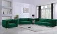 Michelle 3 Piece Living Room Set In Green - 652Green-S-3Set | Meridian