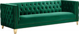 Meridian Furniture - Michelle 3 Piece Living Room Set In Green - 652Green-S-3Set