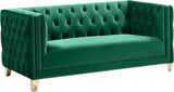 Meridian Furniture - Michelle 3 Piece Living Room Set In Green - 652Green-S-3Set