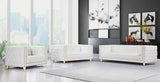 Meridian Furniture - Michelle Faux Leather Sofa In White - 651White-S