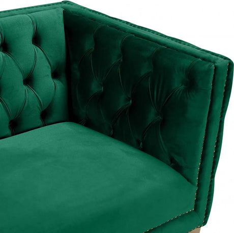 Meridian Furniture - Michelle Velvet Chair In Green - 652Green-C