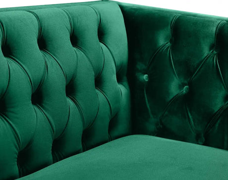 Meridian Furniture - Michelle Velvet Chair In Green - 652Green-C