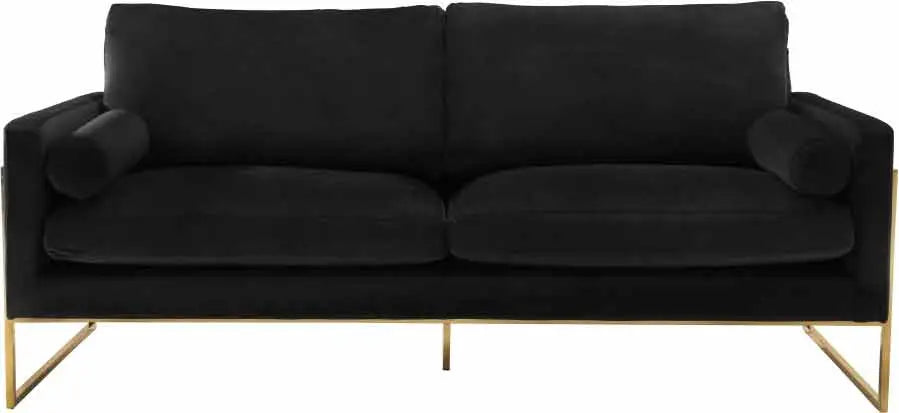 Meridian Furniture - Mila Velvet Sofa In Black - 678Black-S