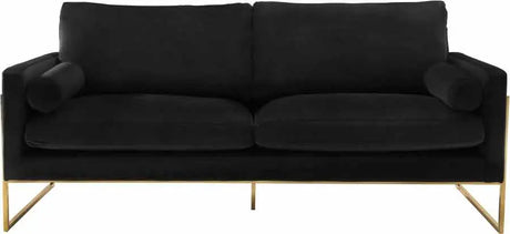 Meridian Furniture - Mila Velvet Sofa In Black - 678Black-S