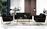 Meridian Furniture - Mila Velvet Sofa In Black - 678Black-S