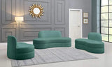 Meridian Furniture - Mitzy 3 Piece Living Room Set In Mint - 606Mint-S3Set