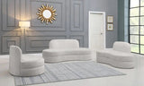 Meridian Furniture - Mitzy Velvet Chair In Cream - 606Cream-C